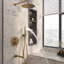 Système de douche complet à double fonction Calder avec valve brute-98287151