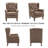 Angiolino Upholstered Button Tufted Small Accent Chair Armchair-1381443101