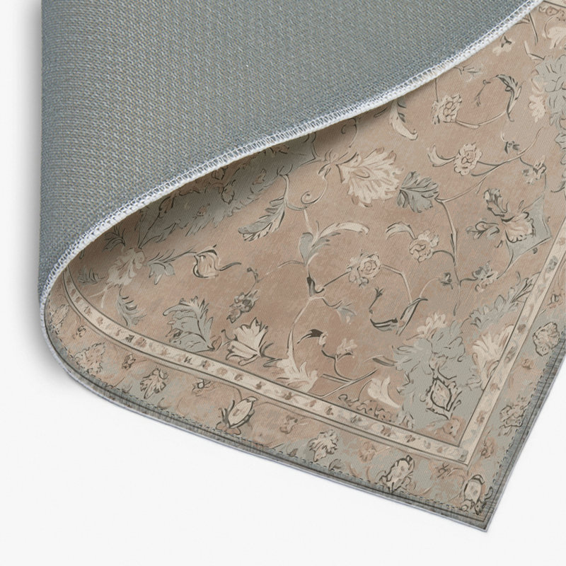 Tapis gris d'intérieur et d'extérieur Tabriz, Rectangulaire 8 pi x 10 pi