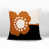 Orange brûlé / noir / blanc cassé