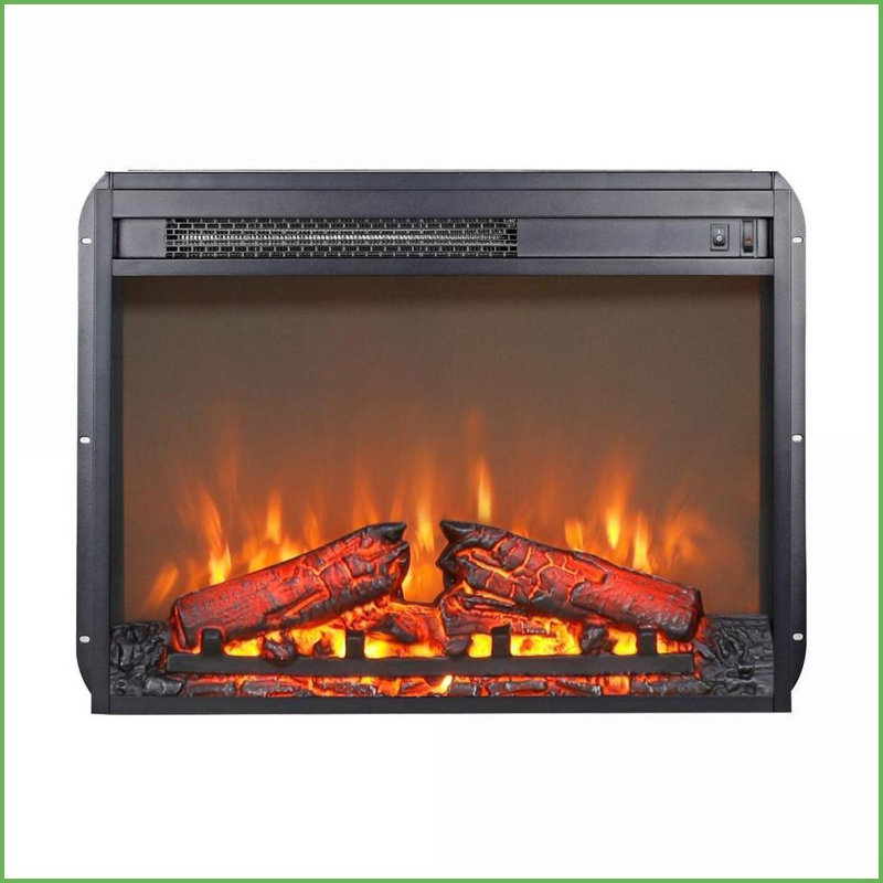 Electric Fireplace Inserts 23 Inch with Log Set Realistic Flame, Overheating Protection | Insert | Vent Free
