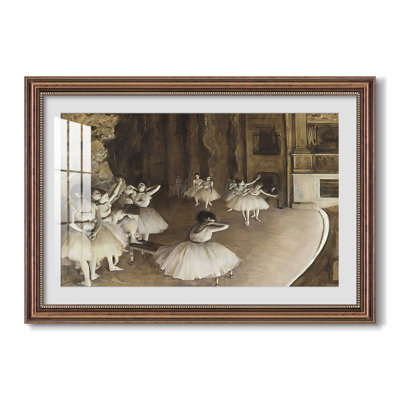 La répétition du ballet sur scène, 1874 - Edgar Degas - Toile sur mesure