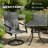 Outdoor Gray Chairs,Swivel Chairs Set Of 2-1551560852