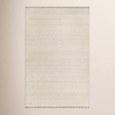 Halifax Hand-Woven Beige Wool Rug