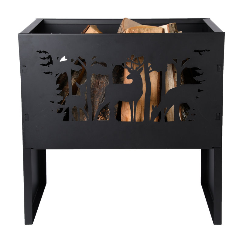 Firebasket Rectangle Deer