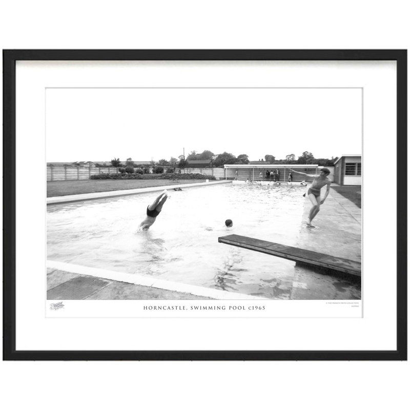 Horncastle, Swimming Pool C1965 - Single Picture Frame Print, 31.5cm H x 38.8cm W x 2.3cm D