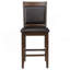 Dewey Walnut Upholstered Counter Chair (Set Of 2)