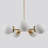 Mid-Century Modern 5-Light Globe Pendant Lighting