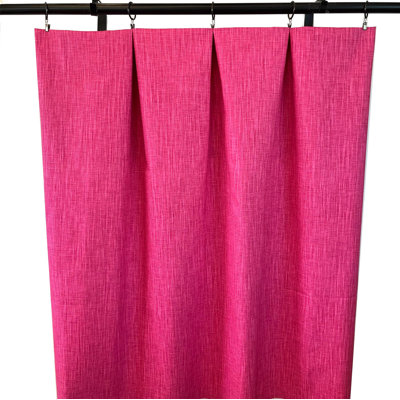 Pink Fuchsia Solid Cotton Curtains