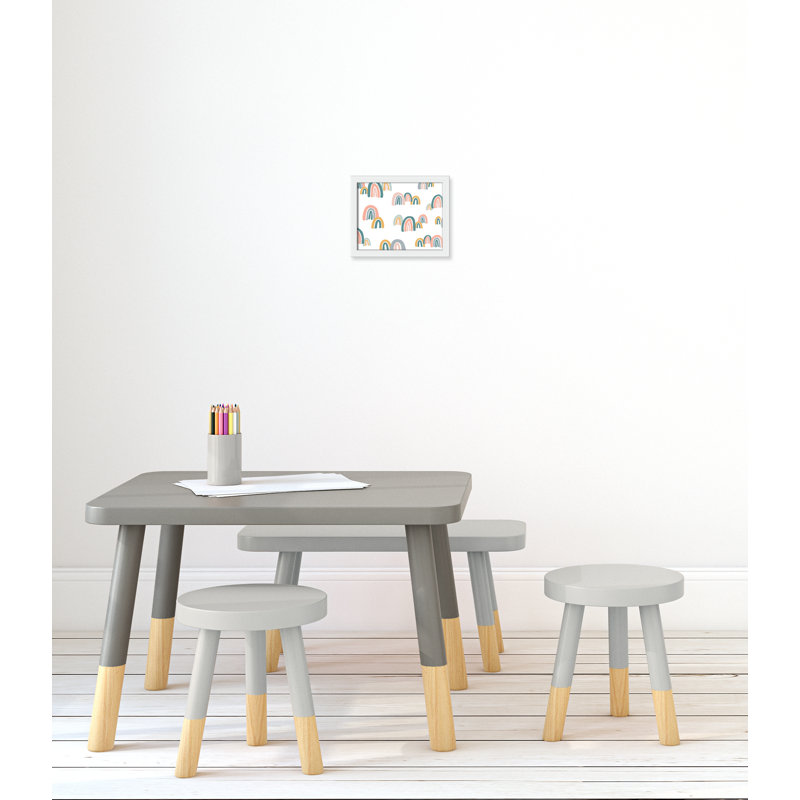 Décoration murale pour enfants, H 9 po x l 11 po x P 1,19 po, Encadré de boîte blanc