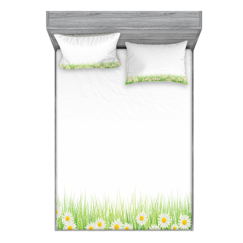 Microfiber Sheet Set, Queen Sheet Set with Fitted Sheet