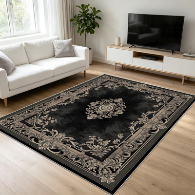 Tapis traditionnels 1 pièce pour le salon, doux et confortable, convenant à toutes les saisons, facile à entretenir, lavable à la machine, convient à la chambre à coucher, à la salle à manger, au bureau, au couloir, au patio, à la maison, à la d