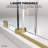 RadianceRP 48 In. W X 36 In. D X 76 In. H Sliding Frameless Corner Shower Enclosure With Clear Glass-112209000-132943677