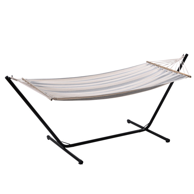 Chesterwood Spreader Bar Hammock with Stand, Grey/White