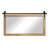 Ozark Hardwood Beveled Mirror With Steel Barn Door Rail