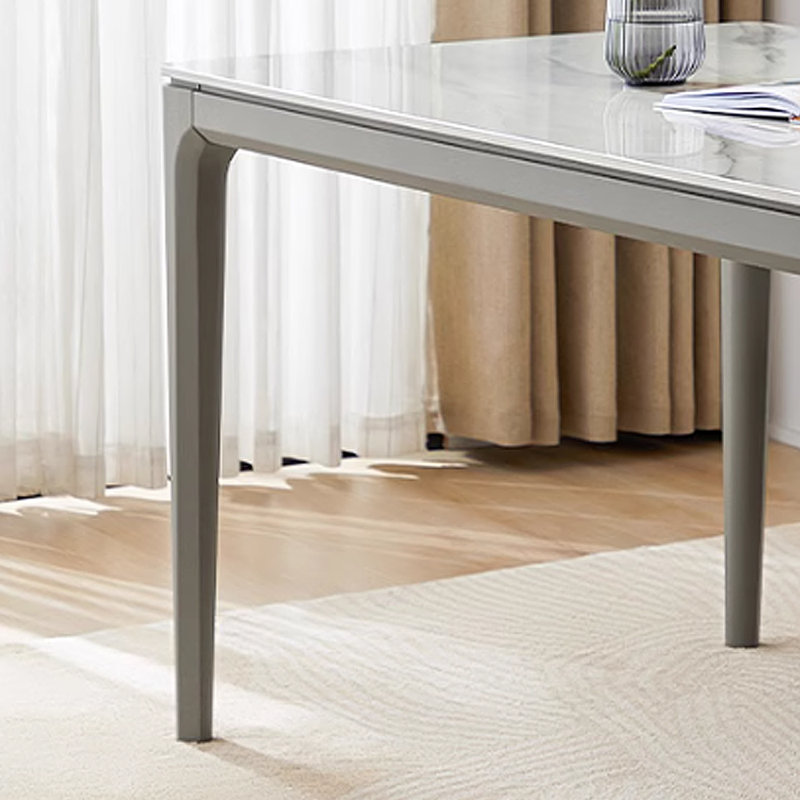 Table de salle à manger moderne et simple rectangulaire L 55,11 po x l 31,49 po