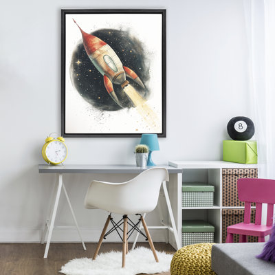 Journey To Space Rocket Floating Frame, design by Ray Powers