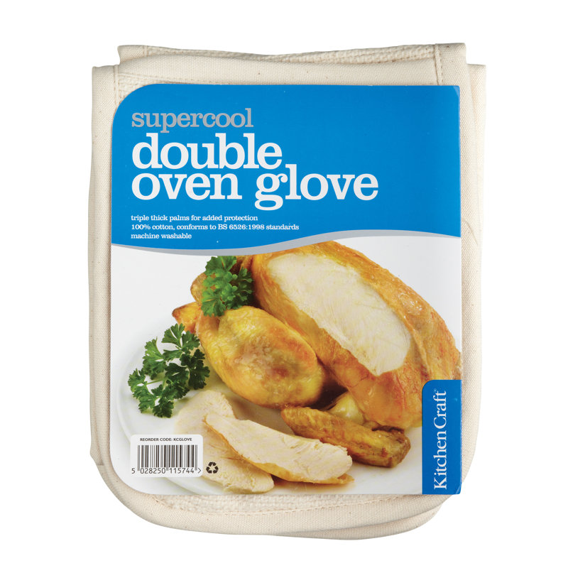 KitchenCraft Solid Colour Oven Mitt