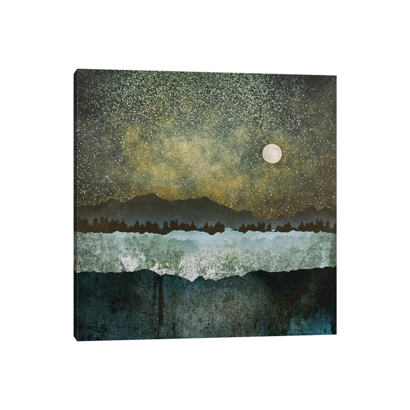 Étoiles - imprimé, Toile tendue, H 12 po x l 12 po x P 0,75 po
