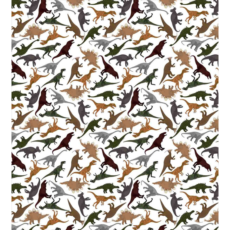 Jurassic Quilt Set, Twin Duvet Cover + 1 Standard Sham
