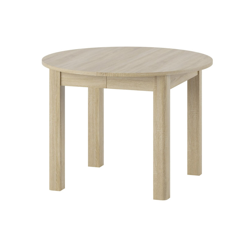 Narkita Round Extendable Table 105-240cm, Sonoma Oak