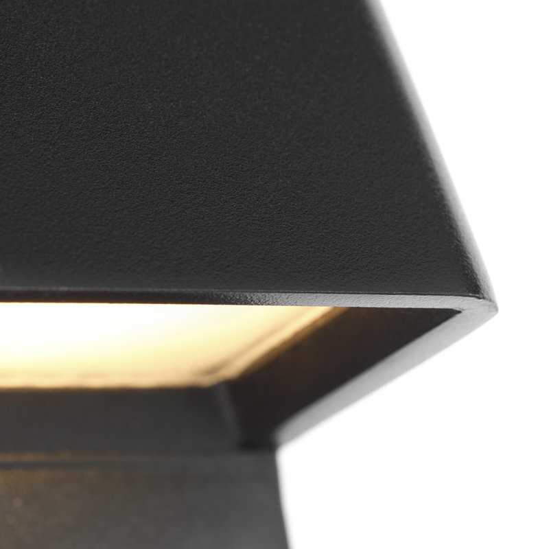 Froler LED Outdoor Sconce, Black, 36" H x 2.4" W x 2.6" D, Black