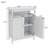 Bathroom Standing Storage With Double Shutter Doors Cabinet, Bathroom Storage