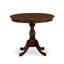 L'ensemble de table de salle à manger 3 pièces comprend 1 table de salle à manger et 2 chaises en bois d'acajou avec double dossier en X - finition acajou-941983531-941983532-941983533
