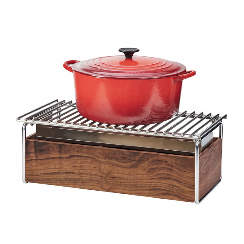 Mid-Century Chafer Alternative - 12" X 22", Chrome