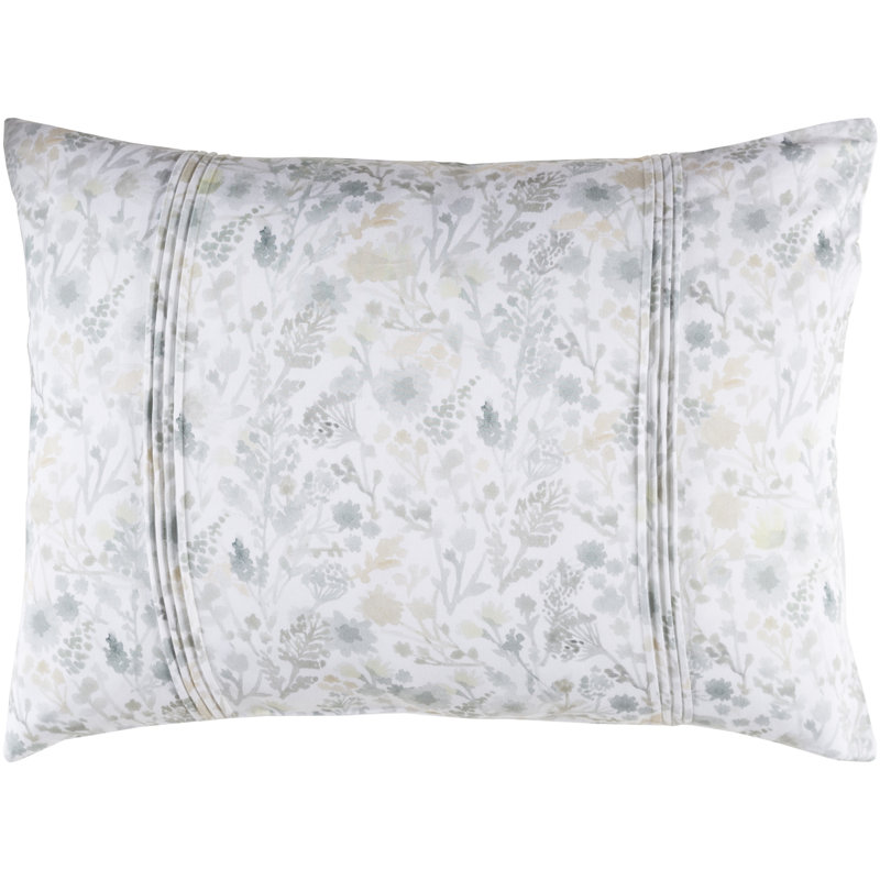 Aria Cotton Bedding Set, Euro, Dark Green/Ivory/Khaki/Beige