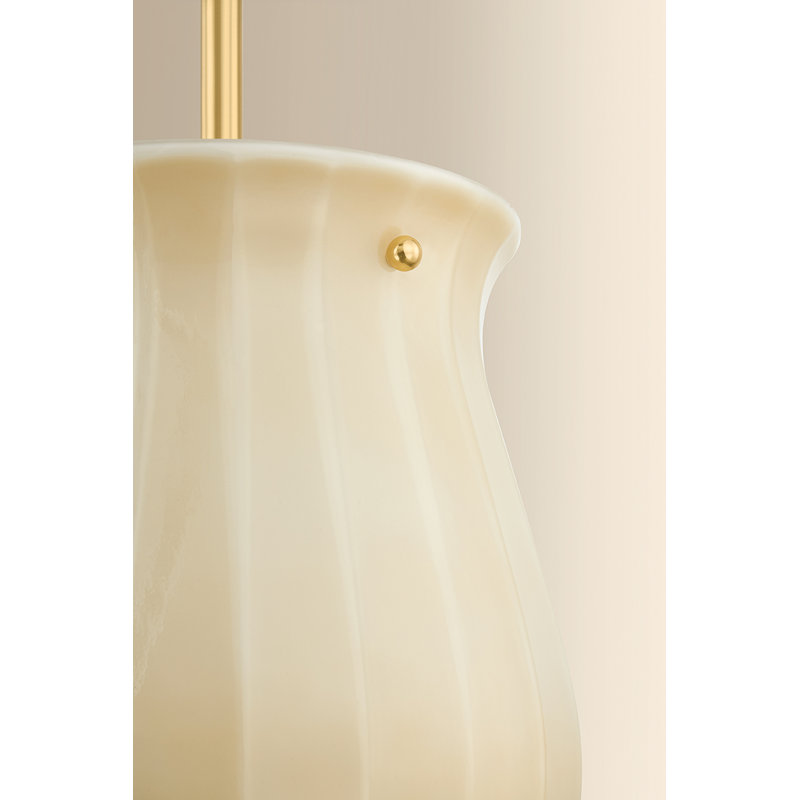 Nevins Pendant, Aged Brass, 10