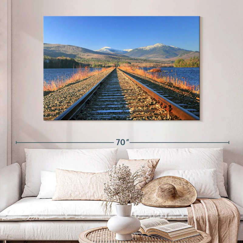 Lilie Androscoggin River Train Tracks, 34" H x 51" W