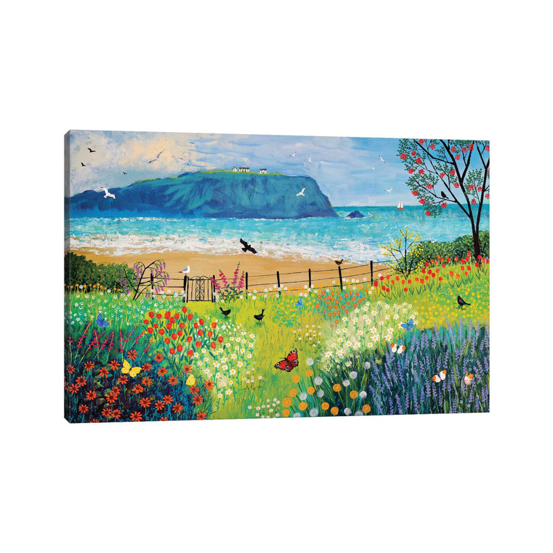 Garden Beside The Sea by Zhen-Huan Lu - Wrapped Canvas Painting, 101.6 cm H x 66.04 cm W x 3.175 cm D