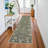 Washable Hallway Runner Rug - Kitchen Rugs Ultra Soft Entryway Rug Runner Vintage Floral Floor Mat Non-Slip Low Pile Indoor Farmhouse Carpet for Bathroom Living Room Bedroom (Green)-1470369580