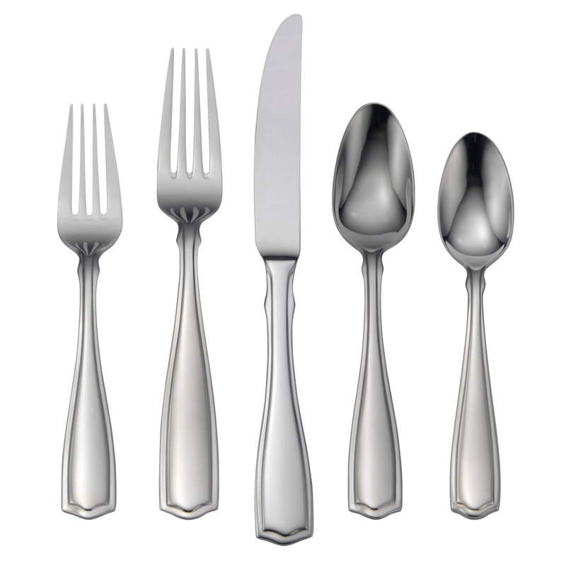 Carolina Formal 65 Piece 18/10 Stainless Steel Flatware Set, Service for 12