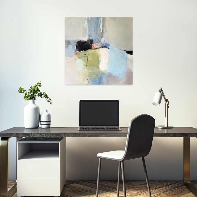 Grand Junction, art contemporain abstrait, H 18 po x l 18 po