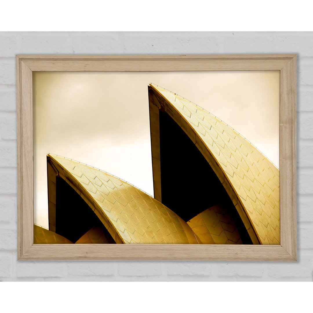 Sydney Opera House Peaks Sepia - Druck