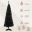 Arbre de Noël mince avec support en plastique