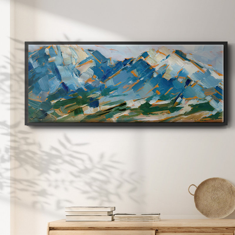 Blue Mountain Peaks I, H 8 po x l 20 po x P 1,5 po, Noir