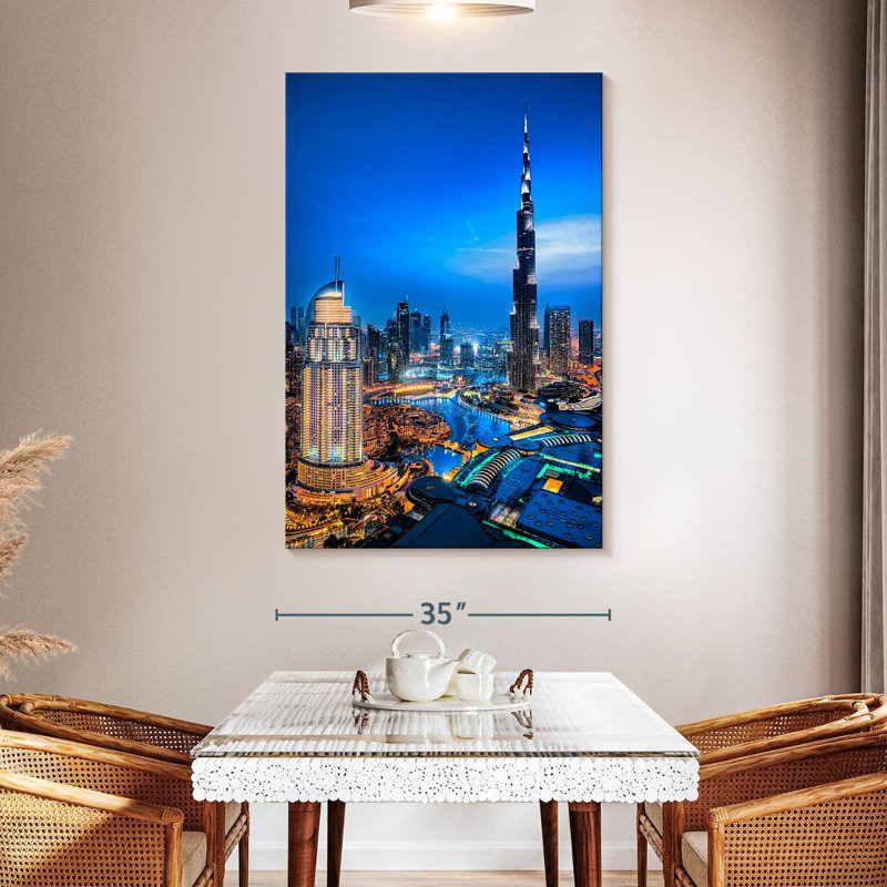 Aime Downtown Dubai Lights, 51" H x 34" W