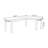 Walnut L-Shaped Solid Wood Writing desk with drawers desk-774418808-774418805