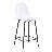 25.6" Modern Clear Acrylic Counter Height Bar Stools with Metal Frame and Footrest-1919339623-1919339548