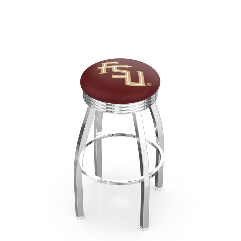 Tabouret de bar Logo Series, Tabouret de comptoir (siège d'une hauteur de 25 p, Noir soudé uni, Etat de Floride "Script"