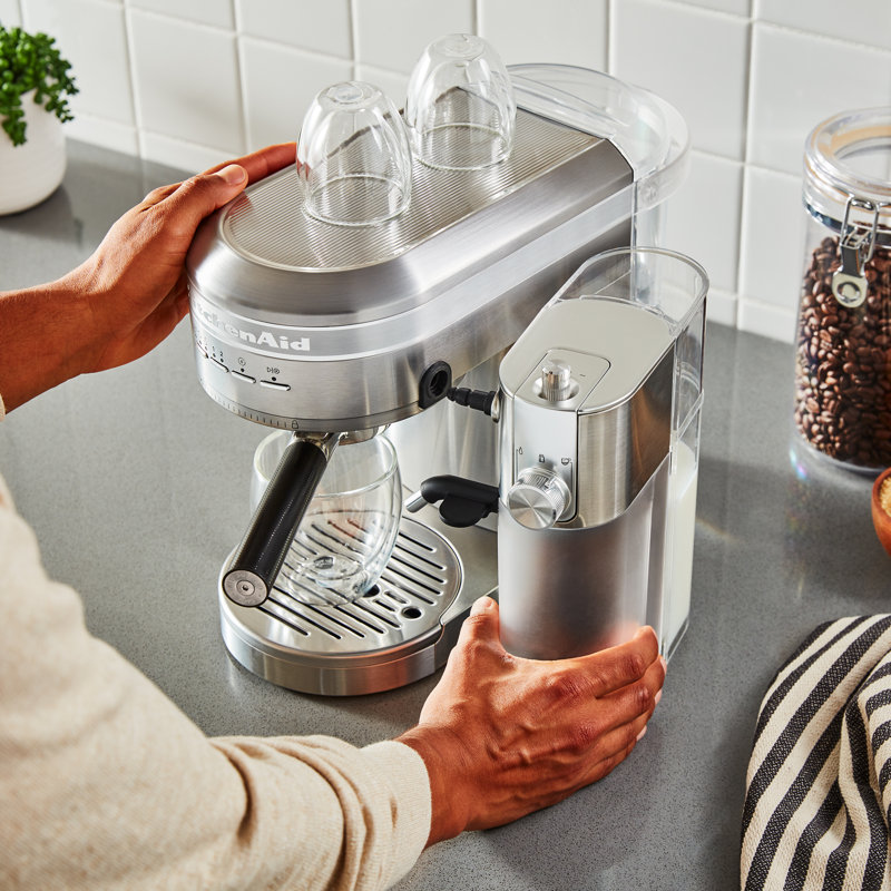 KitchenAid® Metal Automatic Milk Frother Attachment, Brushed Stainless Steel