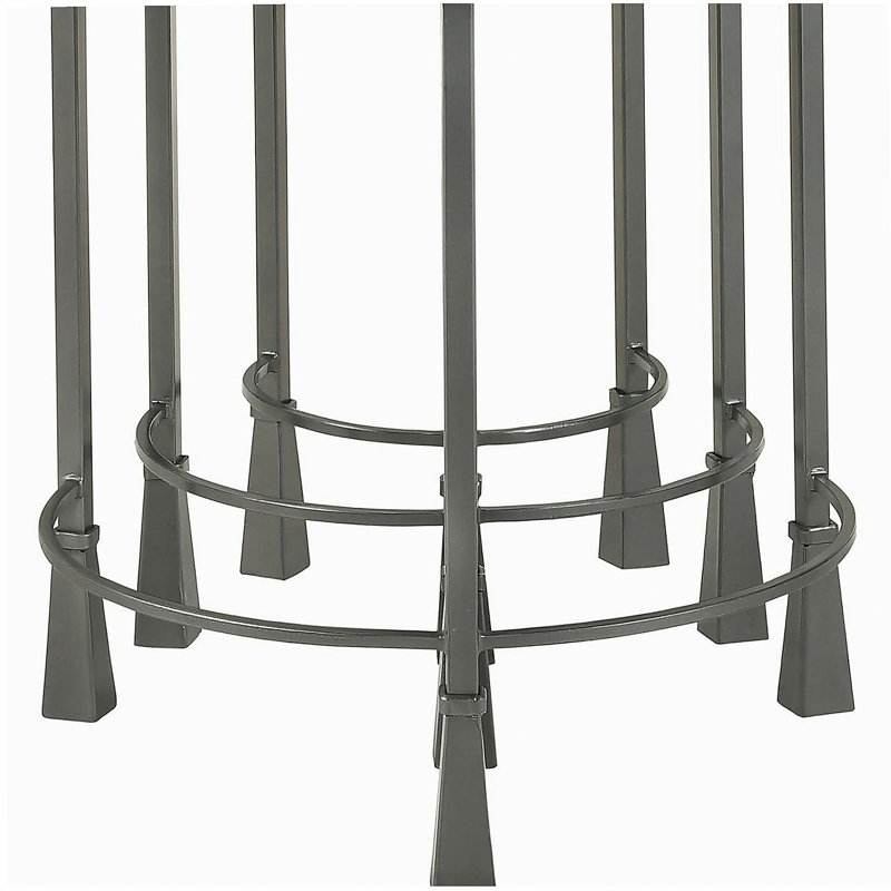 Ensemble de 3 tables gigognes gris naturel et métallique