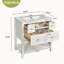 Ensemble de meuble-lavabo simple 30 po avec 5 tiroirs, ensemble de meuble-lavabo autoportant avec cadre en bois massif 30 po-118592852