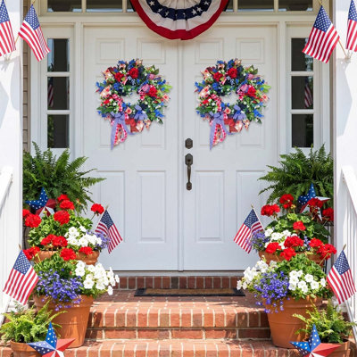 250Th Year Patriotic Wreath Decorations