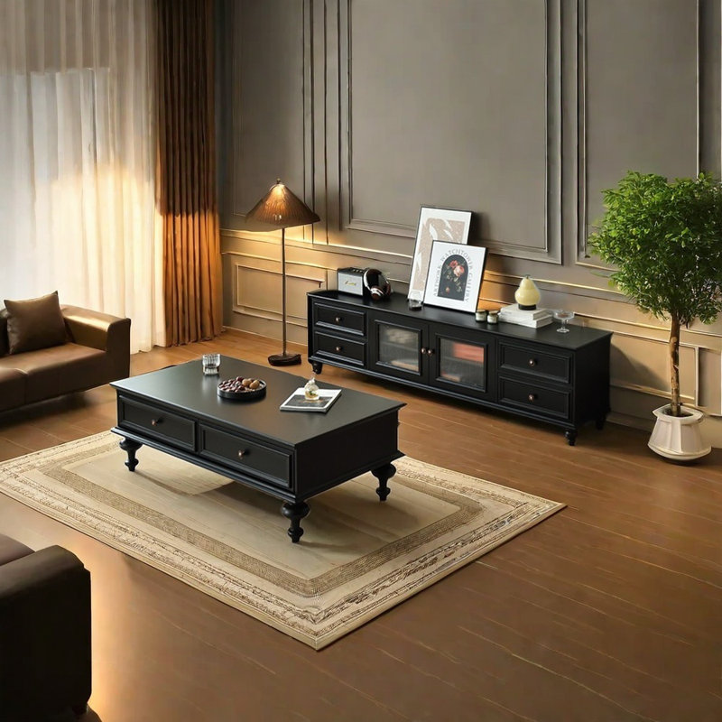 High light cabinet TV cabinet coffee table