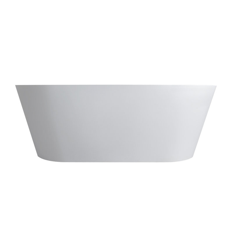 Baignoire autoportante confortablement ergonomique de conception moderne à surface solide pour salle de bain luxueuse