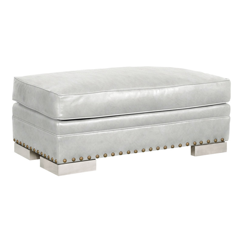 Riverside 44" Ottoman & Half, Gatsby Brown Sugar Genuine Leather, Casa Blanca, Yes
